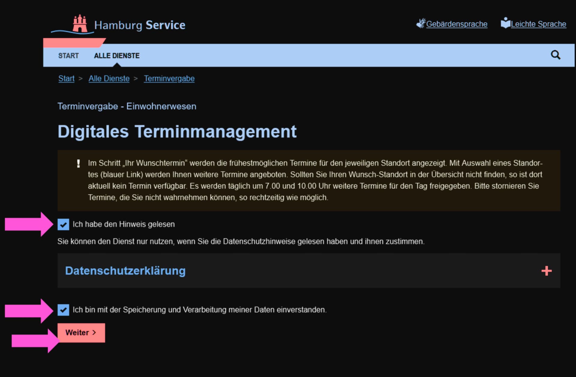 Anmeldung Image One WebP
